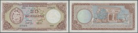 Somalia: 20 Scellini 1971 P. 15a, light vertical fold at right, light handling at right border, condition: XF.
