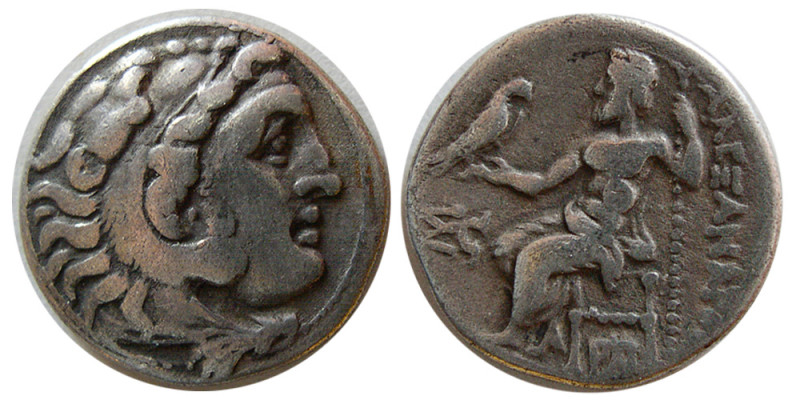 KINGS of MACEDON. Alexander III. 336-323 BC. AR Drachm (4.01 gm; 18 mm) Colophon...