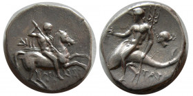 CALABRIA, Tarentum. Ca. 280-228 BC. AR Nomos.