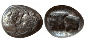 KINGDOM of LYDIA. Kroisos. circa 550-520 BC. Silver 1/3 Stater