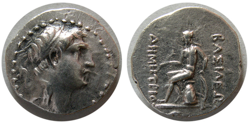 SELEUKID KINGS. Demetrios I. Soter. 162-150 BC. AR Drachm (3.89 gm; 17 mm). Ekba...