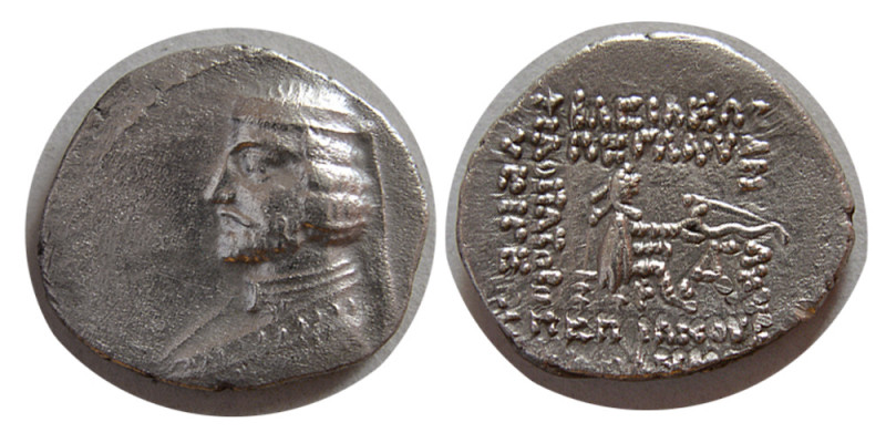 KINGS of PARTHIA. Phraates III. 70/69-58/7 BC. AR Drachm (3.88 gm; 20 mm). Ekbat...