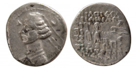 KINGS of PARTHIA. Orodes II. 57-38 BC. AR Drachm. Margiana mint. Rare.