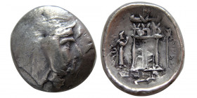 KINGS of PERSIS. Autophradates I. 3rd Century BC. Silver drachm. Very rare.