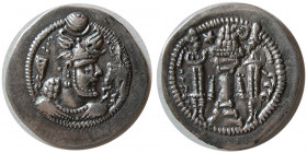 SASANIAN KINGS. Peroz, AD. 459-484. AR Drachm. Third Crown.