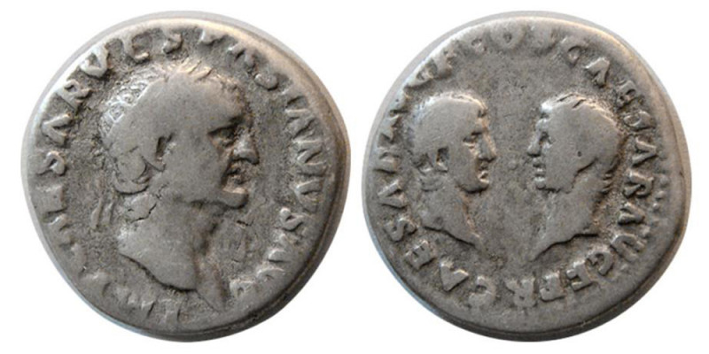 ROMAN EMPIRE. Vespasian. AD. 69-79. AR Denarius (3.12 gm; 16 mm). Tarraco mint, ...