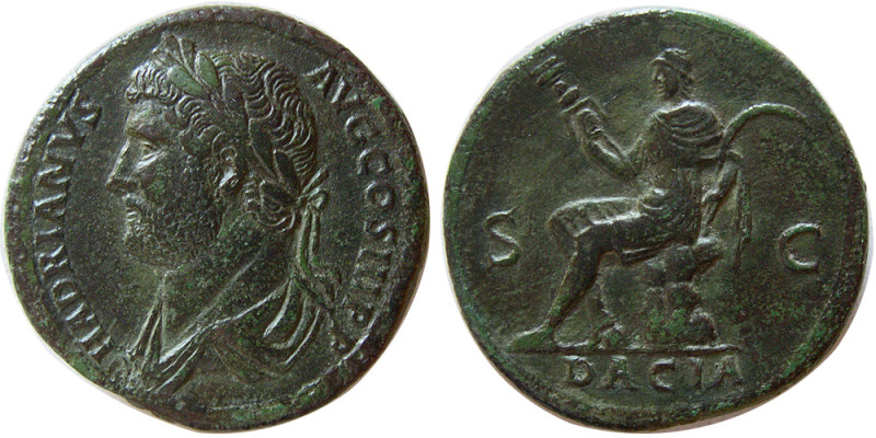 ROMAN EMPIRE; Hadrian. AD 117-138. Æ Sestertius (29.40 gm; 32 mm). Rome, ca. AD ...