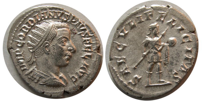 ROMAN EMPIRE. Gordian III. 238-244 AD. AR Antoninianus (3.86 gm; 23 mm). Antioch...