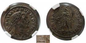 ROMAN EMPIRE: Galerius, 305-311. BI Nummus. NGC-MS.