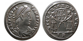 ROMAN EMPIRE. Constans. 337-350 AD. AR Siliqua. Trier mint. Rare.