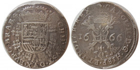 SPANISH NETHERLANDS, Brabant. Patagon 1666(Brussels).