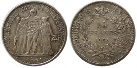 FRANCE, REPUBLIC. 1965. Silver Ten francs.