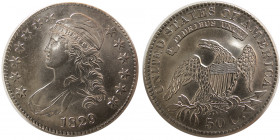 UNITED STATES. 1829 Capped Bust. Liberty Half Dollar.