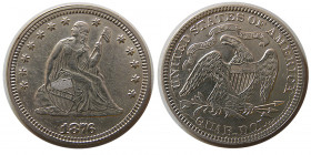 UNITED STATES. 1876. Quarter Dollar. Choice UNC.
