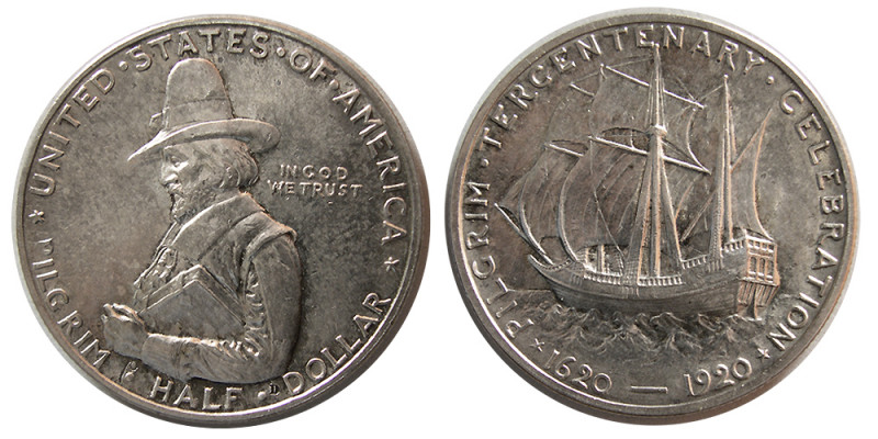 UNITED STATES. 1920. Pilgrim Half Dollar. Tercentenary Celeberation. Choice UNC....
