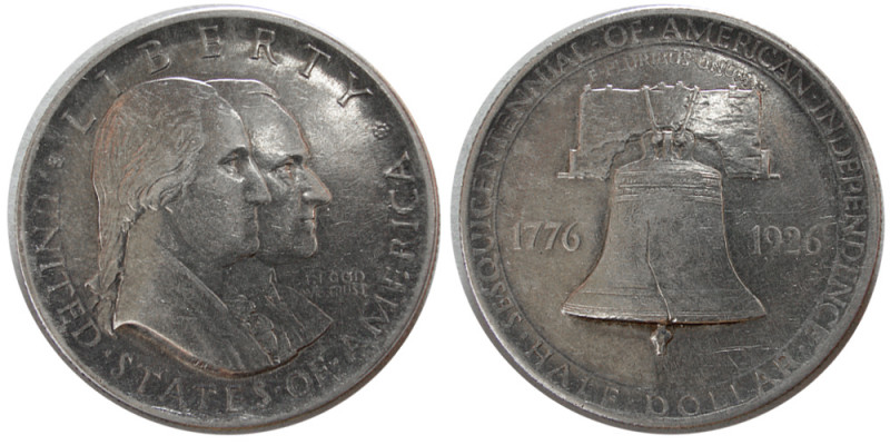 UNITED STATES. 1926. Sesquicentennial (1776-1926) Half Dollar. Choice EF. Lightl...