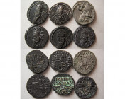 Group Lot of 6 Parthian Silver Drachms. Different rulers and mints.