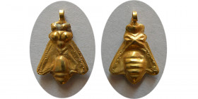 PHOENICIA, Ca. 500 BC. Early phoenician gold Bee pendent.