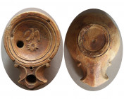 ROMAN EMPIRE, Ca. 1st-2nd Century AD. Small Terracotta Oil Lamp.