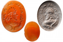 SASANIAN EMPIRE, Ca. 3rd-4th. Century AD. Agate Seal.