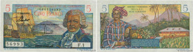 Country : FRENCH EQUATORIAL AFRICA 
Face Value : 5 Francs Bougainville  
Date : (1957) 
Period/Province/Bank : Institut d'émission de l'A.E.F. et du C...