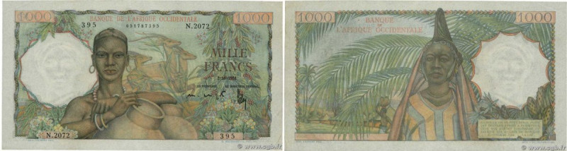 Country : FRENCH WEST AFRICA (1895-1958) 
Face Value : 1000 Francs  
Date : 02 o...