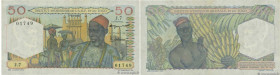 Country : FRENCH WEST AFRICA (1895-1958) 
Face Value : 50 Francs  
Date : 05 octobre 1955 
Period/Province/Bank : Institut d'émission de l'A.O.F. et d...