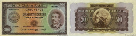 Country : CAPE VERDE 
Face Value : 500 Escudos  
Date : 16 juin 1958 
Period/Province/Bank : Banco Nacional Ultramarino 
Catalogue reference : P.50a 
...