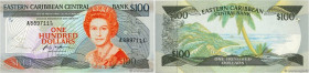 Country : CARIBBEAN  
Face Value : 100 Dollars  
Date : (1985-1993) 
Period/Province/Bank : Eastern Caribbean Central Bank 
Department : Ste.Lucie 
Ca...
