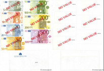 Country : EUROPA 
Face Value : Série 5 à 500 Euros Échantillon 
Date : 2001 
Period/Province/Bank : BCE 
Catalogue reference : P.- 
Commentary : Série...