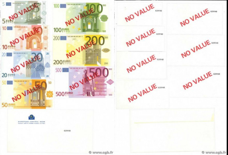 Country : EUROPA 
Face Value : Série 5 à 500 Euros Échantillon 
Date : 2001 
Per...
