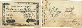 Country : FRANCE 
Face Value : 5 Livres Faux 
Date : 1791-1793 
Period/Province/Bank : Assignats 
Catalogue reference : Ass.20x 
Additional reference ...