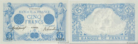 Country : FRANCE 
Face Value : 5 Francs BLEU  
Date : 07 janvier 1913 
Period/Province/Bank : Banque de France, XXe siècle 
Catalogue reference : F.02...