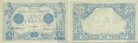 Country : FRANCE 
Face Value : 5 Francs BLEU  
Date : 27 décembre 1916 
Period/Province/Bank : Banque de France, XXe siècle 
Catalogue reference : F.0...