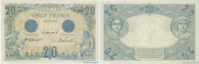 Country : FRANCE 
Face Value : 20 Francs BLEU  
Date : 02 janvier 1913 
Period/Province/Bank : Banque de France, XXe siècle 
Catalogue reference : F.1...