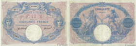 Country : FRANCE 
Face Value : 50 Francs BLEU ET ROSE  
Date : 09 septembre 1910 
Period/Province/Bank : Banque de France, XXe siècle 
Catalogue refer...