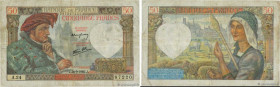 Country : FRANCE 
Face Value : 50 Francs JACQUES CŒUR  
Date : 26 septembre 1940 
Period/Province/Bank : Banque de France, XXe siècle 
Catalogue refer...