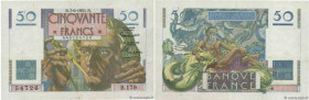 Country : FRANCE 
Face Value : 50 Francs LE VERRIER  
Date : 07 juin 1951 
Period/Province/Bank : Banque de France, XXe siècle 
Catalogue reference : ...