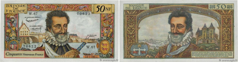 Country : FRANCE 
Face Value : 50 Nouveaux Francs HENRI IV  
Date : 06 juillet 1...