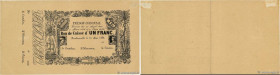 Country : MARTINIQUE 
Face Value : 1 Franc Non émis 
Date : 31 mai 1868 
Period/Province/Bank : Trésor Colonial 
Catalogue reference : P.A02r 
Additio...