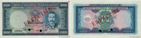 Country : MOZAMBIQUE 
Face Value : 1000 Escudos Spécimen 
Date : 31 juillet 1953 
Period/Province/Bank : Banco Nacional Ultramarino 
Catalogue referen...