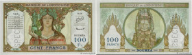 Country : NEW HEBRIDES 
Face Value : 100 Francs Spécimen 
Date : (1941-1945) 
Period/Province/Bank : Banque de l'Indochine 
Catalogue reference : P.10...
