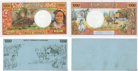 Country : POLYNESIA, FRENCH OVERSEAS TERRITORIES 
Face Value : 1000 Francs Lot 
Date : (1996) 
Period/Province/Bank : Institut d'Émission d'Outre-Mer ...