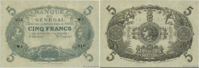 Country : SENEGAL 
Face Value : 5 Francs Cabasson  
Date : 1874 
Period/Province/Bank : Banque du Sénégal 
Catalogue reference : P.A1 
Alphabet - sign...
