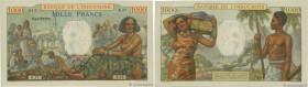 Country : TAHITI 
Face Value : 1000 Francs  
Date : (1953) 
Period/Province/Bank : Banque de l'Indochine 
Catalogue reference : P.15b 
Additional refe...