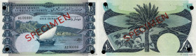 Country : DEMOCRATIC REPUBLIC OF YEMEN 
Face Value : 1 Dinar Spécimen 
Date : (1965) 
Period/Province/Bank : South Arabian Currency Authority 
Catalog...