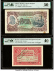 Albania Banka e Shtetit Shqiptar 1000 Leke 1949 Pick 27A PMG About Uncirculated 50; Austria Austrian-Hungarian Bank 2 Kronen 1920 Pick 42a PMG Extreme...