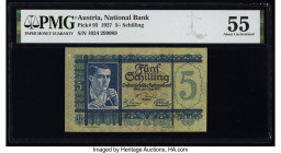 Austria Austrian National Bank 5 Schilling 1.7.1927 Pick 93 PMG About Uncirculated 55. Previous mounting is noted on this example.

HID09801242017

© ...