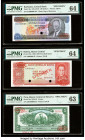 Barbados Central Bank 100 Dollars ND (1973) Pick 35s Specimen PMG Choice Uncirculated 64; Bolivia Banco Central 100 Pesos Bolivianos 13.7.1962 Pick 15...