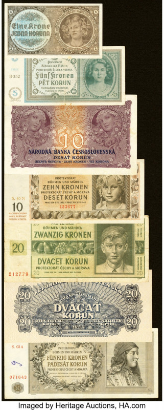 Bohemia & Moravia and Czechoslovakia Group Lot of 19 Examples Very Good-About Un...